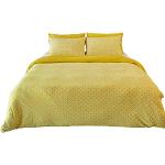 Gelbe Living Home Nachhaltige Baumwollbettwäsche aus Jersey 135x200 