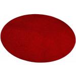 Rote Unifarbene Living Line Runde Runde Teppiche 150 cm aus Kunstfaser schmutzabweisend 