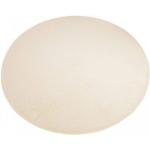 Weiße Unifarbene Living Line Runde Runde Teppiche 150 cm aus Kunstfaser schmutzabweisend 