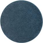 Blaue Melierte Living Line Runde Runde Teppiche 180 cm aus Kunstfaser 