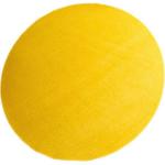 Gelbe Living Line Runde Runde Teppiche 150 cm aus Kunstfaser schmutzabweisend 