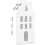 Weiße Minimalistische Räder Wohnzubehör Lichthäuser & Weihnachtsdörfer aus Porzellan 