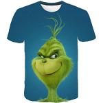 Grüne Der Grinch Rundhals-Ausschnitt T-Shirts für Herren Größe 6 XL für den für den Sommer 