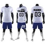 LJYTMZ Personifizieren Fußball Trikot Kinder Jungs mit Name Team Nummer Logo Fussballtrikot Jungs Mädchen Fußballtrikot Geschenk