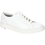 Weiße Lloyd Runde Low Sneaker in Normalweite aus Glattleder mit herausnehmbarem Fußbett für Herren 