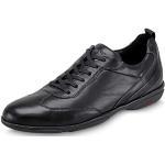 Schwarze Business Lloyd Low Sneaker mit Schnürsenkel in Normalweite aus Glattleder für Herren Größe 40,5 