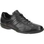 Schwarze Elegante Lloyd Runde Low Sneaker mit Schnürsenkel in Normalweite aus Glattleder mit herausnehmbarem Fußbett für Herren 