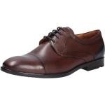 Rote Gestreifte Business Lloyd Kain Derby Schuhe in Spezialweite aus Leder mit herausnehmbarem Fußbett für Herren 
