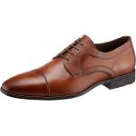 Braune Business Lloyd Derby Schuhe mit Schnürsenkel aus Leder für Herren Größe 41 