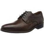 Braune Business Lloyd Gasal Gore Tex Blockabsatz Derby Schuhe mit Schnürsenkel in Breitweite aus Glattleder für Herren Größe 42 