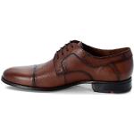 Braune Business Lloyd Gore Tex Derby Schuhe mit Schnürsenkel aus Glattleder für Herren Größe 46,5 