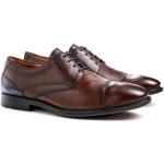 Braune Business Lloyd Derby Schuhe mit Schnürsenkel in Breitweite aus Leder Gefüttert für Herren Größe 43,5 für den für den Winter 