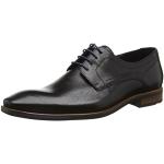 Schwarze Business Lloyd Derby Schuhe mit Schnürsenkel in Breitweite aus Glattleder für Herren Größe 48,5 