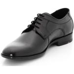 Reduzierte Schwarze Business Lloyd Garvin Derby Schuhe mit Schnürsenkel in Breitweite aus Glattleder für Herren Größe 38 