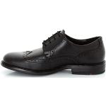 Reduzierte Schwarze Business Lloyd Derby Schuhe mit Schnürsenkel in Breitweite aus Glattleder für Herren Größe 46 