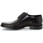 Black Friday Angebote - Schwarze Business Lloyd Blockabsatz Derby Schuhe mit Schnürsenkel in Breitweite aus Glattleder für Herren Größe 42 