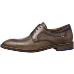 Graue Business Lloyd Derby Schuhe mit Schnürsenkel in Breitweite aus Leder für Herren Größe 44 