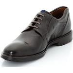 Schwarze Business Lloyd Derby Schuhe mit Schnürsenkel in Breitweite aus Glattleder für Herren Größe 48,5 