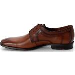 Braune Business Lloyd Derby Schuhe mit Schnürsenkel in Breitweite aus Glattleder für Herren Größe 49,5 