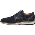 Blaue Business Lloyd Derby Schuhe mit Schnürsenkel in Breitweite aus Veloursleder für Herren Größe 44 