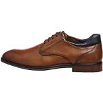 Reduzierte Braune Business Lloyd Blockabsatz Derby Schuhe mit Schnürsenkel in Breitweite aus Glattleder für Herren Größe 46 