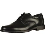 Reduzierte Schwarze Business Lloyd Nevio Derby Schuhe mit Schnürsenkel in Breitweite aus Glattleder für Herren Größe 43 