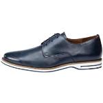 Blaue Business Lloyd Derby Schuhe mit Schnürsenkel in Breitweite aus Glattleder für Herren Größe 49,5 