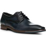 Blaue Business Lloyd Derby Schuhe mit Kuhmotiv mit Schnürsenkel aus Kalbsleder für Herren 