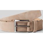 Sandfarbene Unifarbene Lloyd Men's Belts Ledergürtel aus Leder für Herren Größe XL Länge 110 