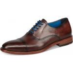 Reduzierte Braune Business Hochzeitsschuhe & Oxford Schuhe aus Glattleder für Herren 