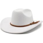 Weiße Panamahüte aus Filz 57 Handwäsche für Herren Größe 3 XL 