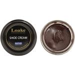 Loake Cream Dark Brown Leather