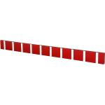 Rote Skandinavische Loca Garderobenleisten & Hakenleisten aus Holz Breite 50-100cm, Höhe 0-50cm, Tiefe 0-50cm 