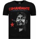 Local Fanatic, Che Guevara Comandante Rhinestone - Herren T-Shirt - 5781Z Black, Herren, Größe: S