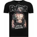 Local Fanatic, Der Seemann Popeye Rhinestone - Herren T-Shirt - 5760Z Black, Herren, Größe: S