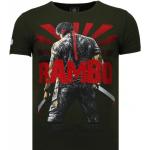 Reduzierte Grüne Local Fanatic Rambo T-Shirts für Herren Größe XXL 