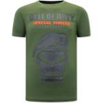 Reduzierte Grüne Local Fanatic Call of Duty T-Shirts aus Baumwolle für Herren Größe L für den für den Frühling 