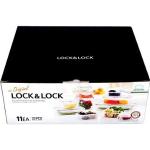 Lock & Lock Rechteckige Vorratsdosen Sets aus Kunststoff mit Deckel 11-teilig 