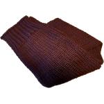 Bordeauxrote Unifarbene Strickschals aus Wolle für Damen Einheitsgröße für den für den Winter 