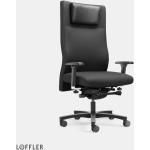 Löffler KG Ergonomische Bürostühle & orthopädische Bürostühle  aus Leder höhenverstellbar Tiefe 0-50cm 