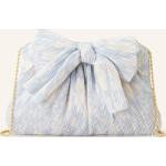 Hellblaue Loeffler Randall Clutches aus Textil für Damen 