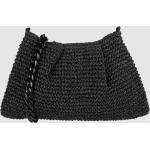 Schwarze Geflochtene Loevenich Damenschultertaschen & Damenshoulderbags mit Reißverschluss aus Polyester mit Kettenhenkel 