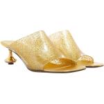 Reduzierte Goldene Loewe High Heels & Stiletto-Pumps durchsichtig für Damen Größe 37 
