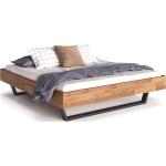 Schwarze Moderne Möbel-Eins Holzbetten matt aus Massivholz 160x220 