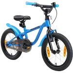 Löwenrad Kinderfahrrad für Jungen und Mädchen ab 4-5 Jahre | 16 Zoll Kinderrad mit Bremse | Fahrrad für Kinder | Blau