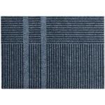 Blaue Gestreifte Moderne Heymat Fußmatten aus Kunststoff Breite 50-100cm, Tiefe 50-100cm 