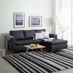 Schwarze Moderne Loftscape Zweisitzer-Sofas aus Leder Breite 200-250cm, Höhe 50-100cm, Tiefe 100-150cm 2 Personen 