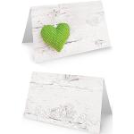 Hellgrüne Tischkarten & Platzkarten aus Papier 
