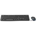 Logitech MK270 Tastatur-Maus-Set kabellos schwarz, grau