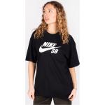 Reduzierte Schwarze Nike SB Collection T-Shirts aus Baumwolle für Damen Größe M 